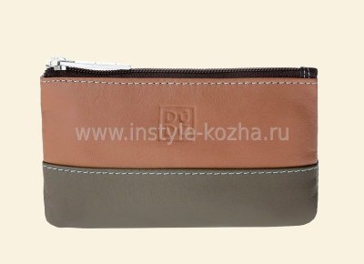 Ключница кожаная DuDu серии Kimolos | коричневый пэчворк