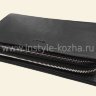 Бврсетка на молниях кожаная