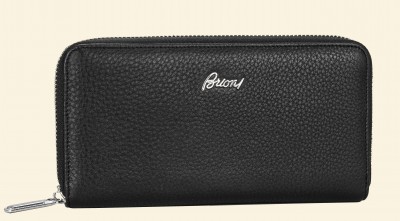 Клатч Brioni на молнии из натуральной кожи 3284