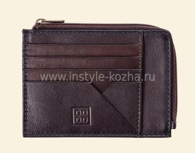 Кожаная кредитница DuDu (Италия) серии Havana | brown арт.2173
