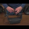 Сумка поясная кожаная